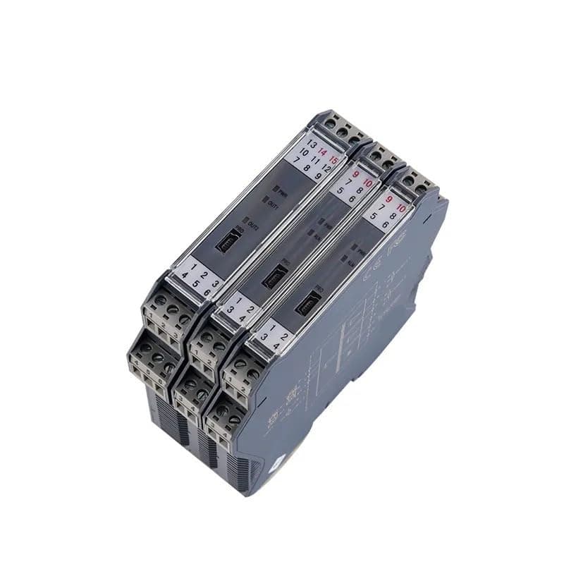 Pressure transducer DC Analog Signal Converter Isolator4-20mA to 0-10V 0-5V Isolator Voltage Current Splitter Conditioner SWK-GLK (Color : 1 Input 2