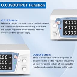 WANPTEK DC Power Supply Variable 30V 20A 600W High Power with Output/OCP