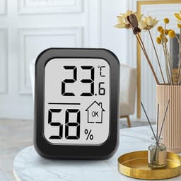 ABS Large-Screen Electronic Thermometer Household Temperature Humidity Meter