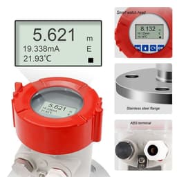 Radar Level Measuring Instruments Anti-Corrosion Radar Liquid Level Sensor 4-20mA Output(0-10m Thread 1.5 in)
