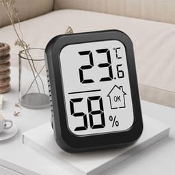 ABS Large-Screen Electronic Thermometer Household Temperature Humidity Meter