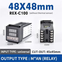 REX-C100 110V to 240V 0 to 1300 Degree Digital PID Temperature