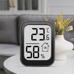 ABS Large-Screen Electronic Thermometer Household Temperature Humidity Meter
