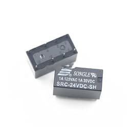 2pcs Src-05 12 24vdc-sh 5V 12V 24V Signal Relay, Two Opening and Closing, 1A 8-pin(5vdc)