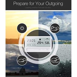 Multifunctional Digital LCD Touching Screen Weather Clock Temperature and Humidity Monitoring Meter