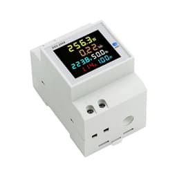 6 IN1 Display Smart Meter AC40-300V 250-450V Voltage Current Power KWH Electric Frequency D52-2066 1Pcs(Built-in CT,40-300V)
