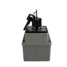 LW26-20MS Key Cam Switch 3 Position ON OFF ON Rotary 20A Protective Box