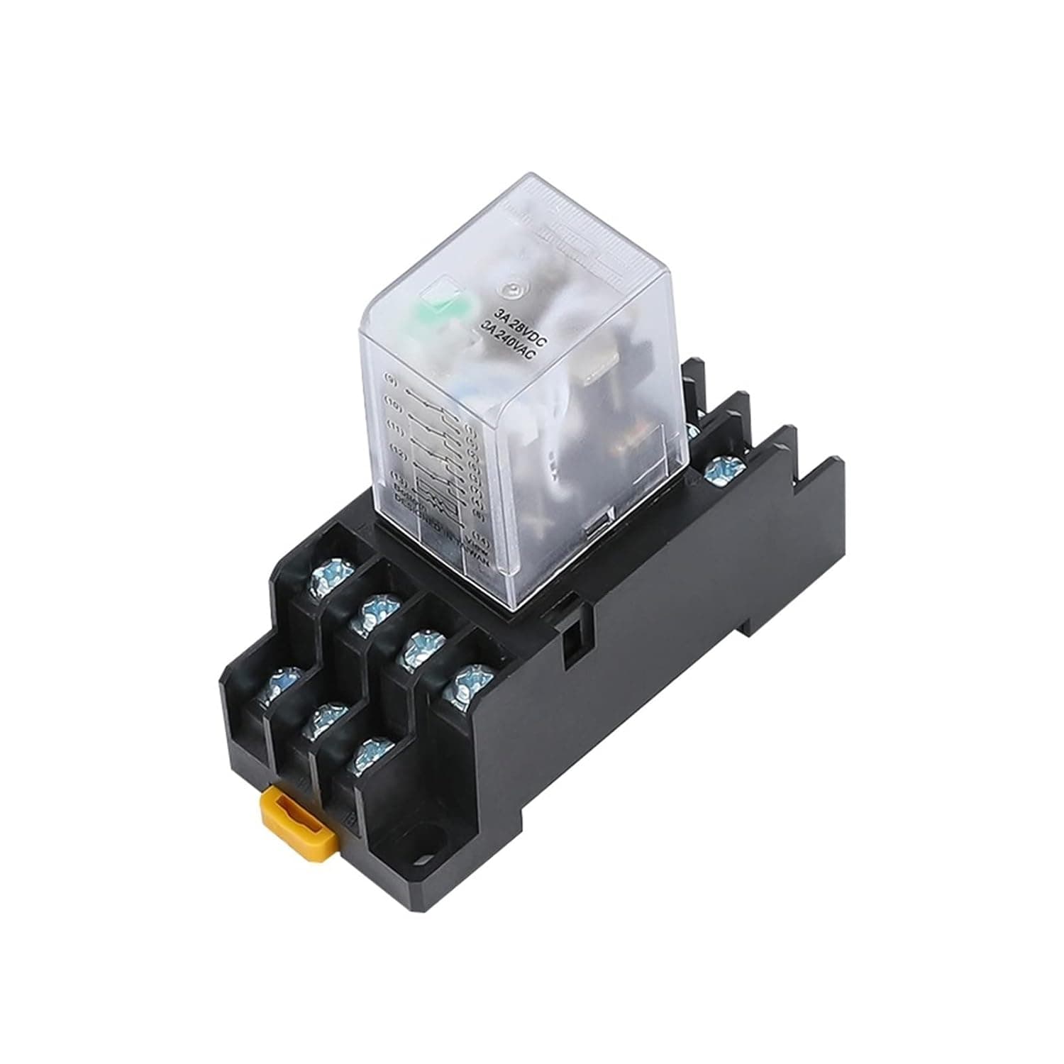 Relay HH54P MY4NJ Plug-in PYF14A DC/AC 12v 24v 36v 48v 110v 220v 5A Silver Contact 14pins 4PDT rele Socket(Ac,48V)