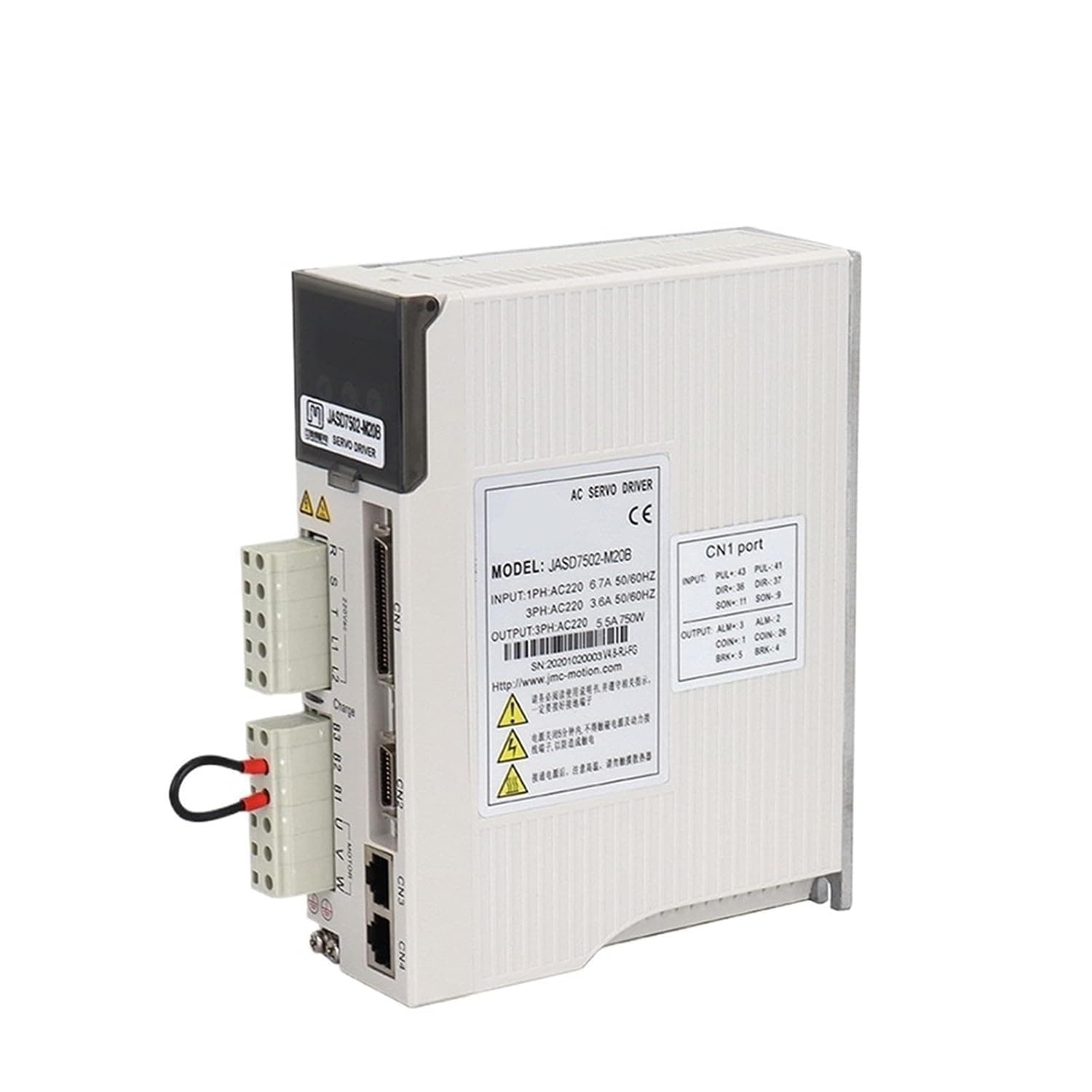 200W 400W 750W 3000rpm 220VAC Voltage AC Servo Motor Driver Single Phase(400W)
