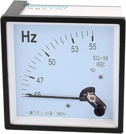 SQ-96 Pointer Type AC Frequency Meter 380V 220V 100V 45-55Hz Measurement Panel 96mm X 1Pcs(110V)