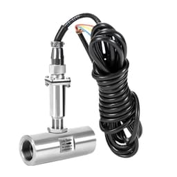Fluid Flow Meter Turbine Flowmeter Sensor Inner Thread Connection 304 Stainless Steel Pulse Output(DN15 Pulse)