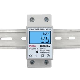 Din-Rail Power Energy Meter 5-80A Backlight Digital Display Single Phase