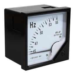 6L2-Hz AC Frequency Meter 45-55Hz 100V 220V 380V Voltmeter Square Pointer Voltage 80 * 80mm 1Pcs(380V)