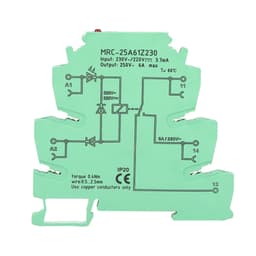 MRC-25A61Z230 Electromagnetic Relay Contact Interface Relay Module Input 230VAC/220VDC 1NO 1 NC 6A