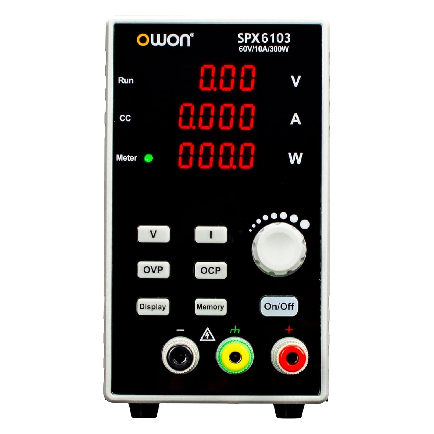 OWON SPX6103 Wide-Range DC Power Supply, 60V/10A/300W, Support OVP/OCP/OTP