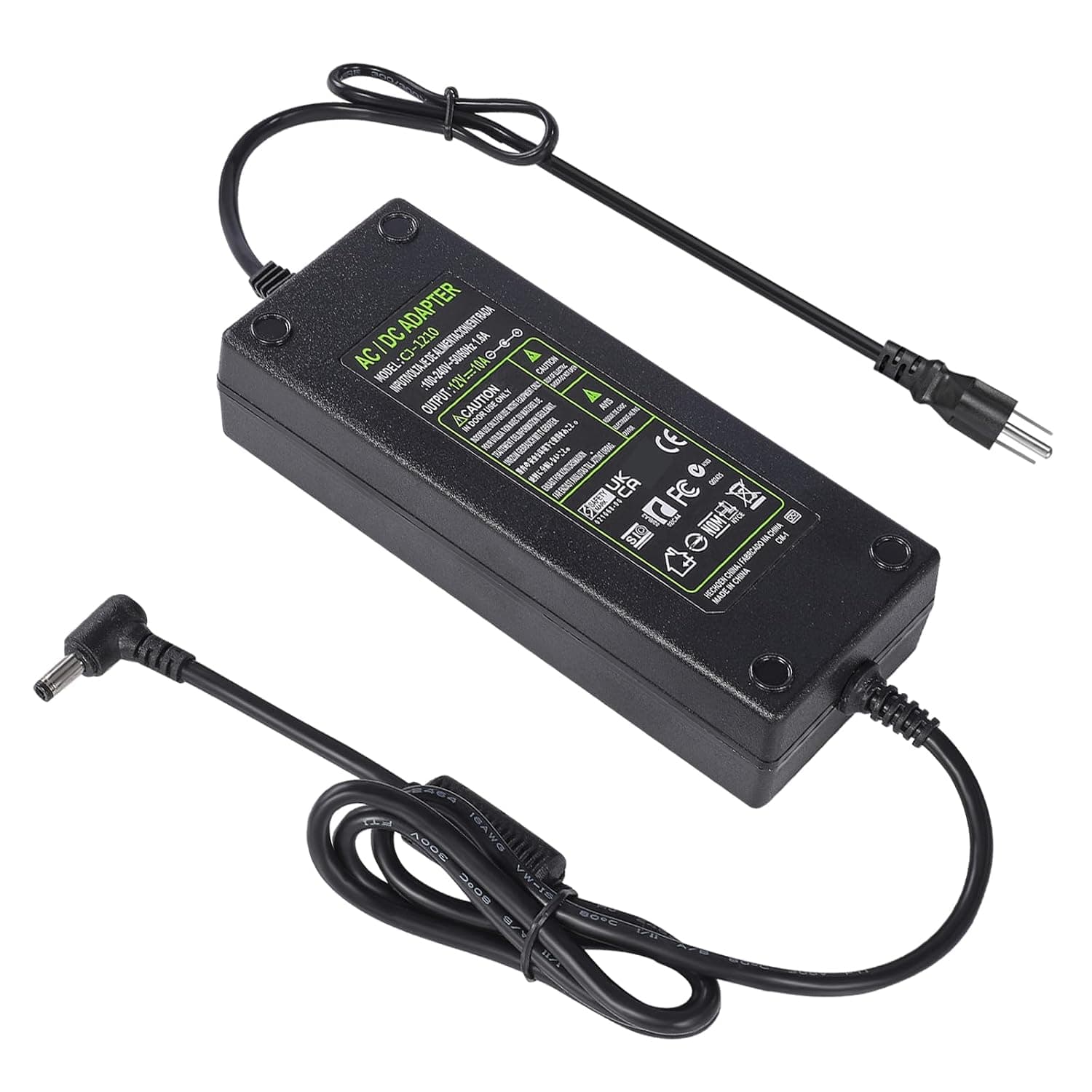 12V 10A Power Supply,AC to DC Adapter Converter 100V-240V to 12V 10A 120W