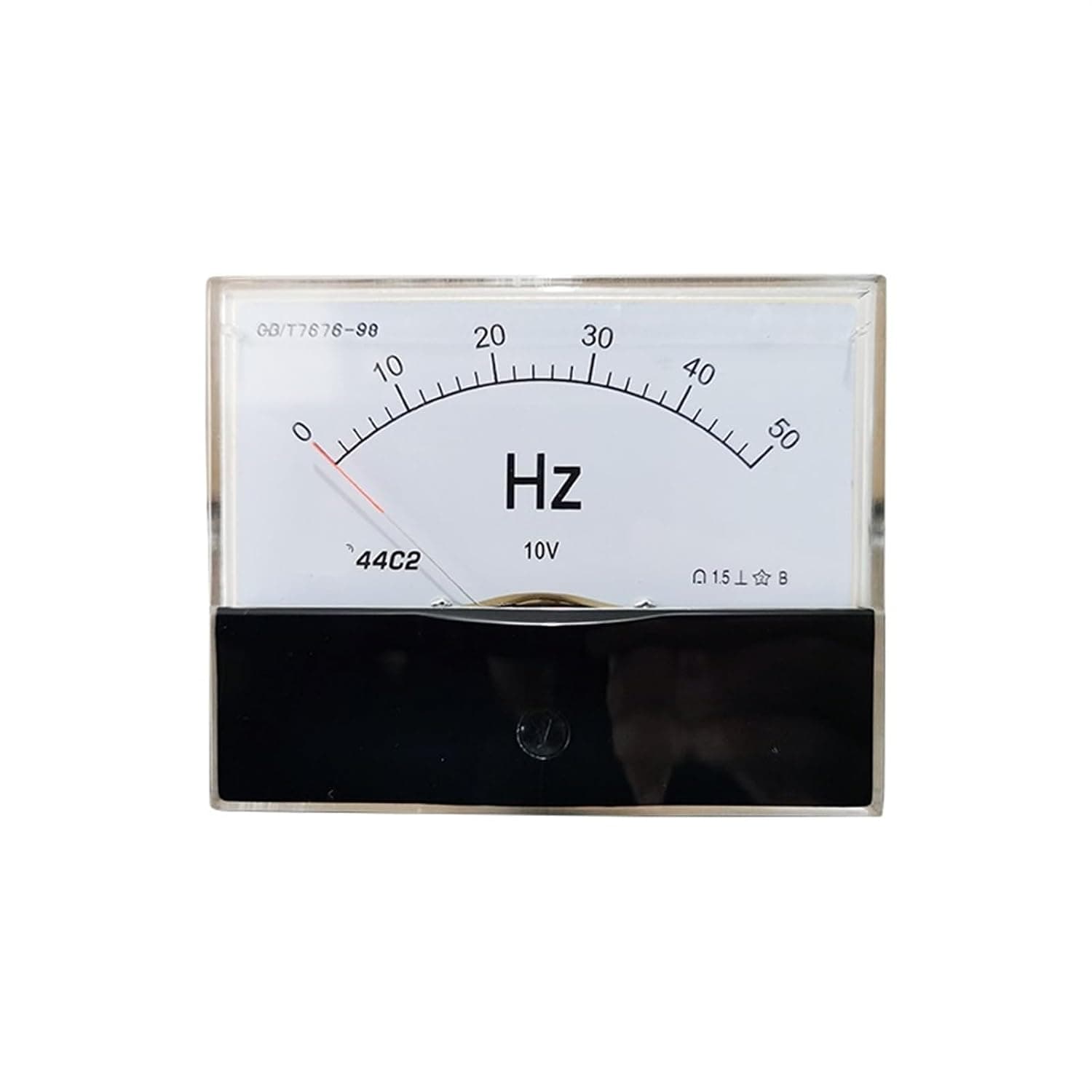 1Pcs 44C2-Hz DC Frequency Meter 0-50Hz/ DC10V Sensor Excitation Voltmeter Square Pointer 100 * 80MM