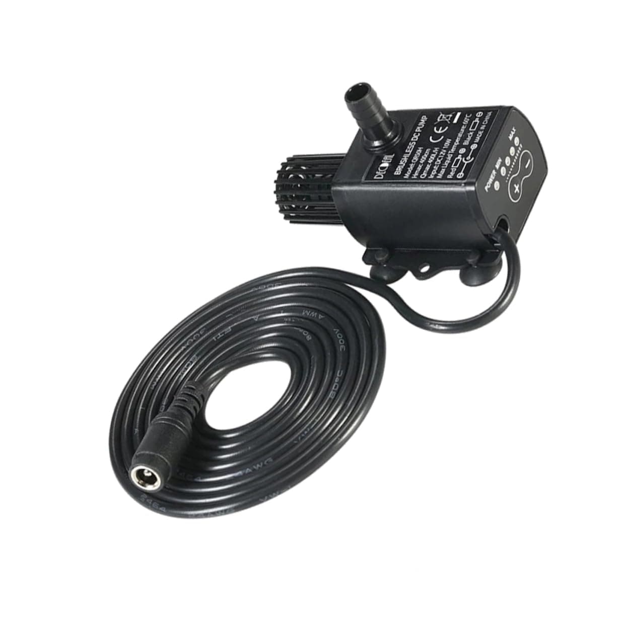 12V Mini DC Brushless Submersible Water Pump for Aquarium, Fountain Pond