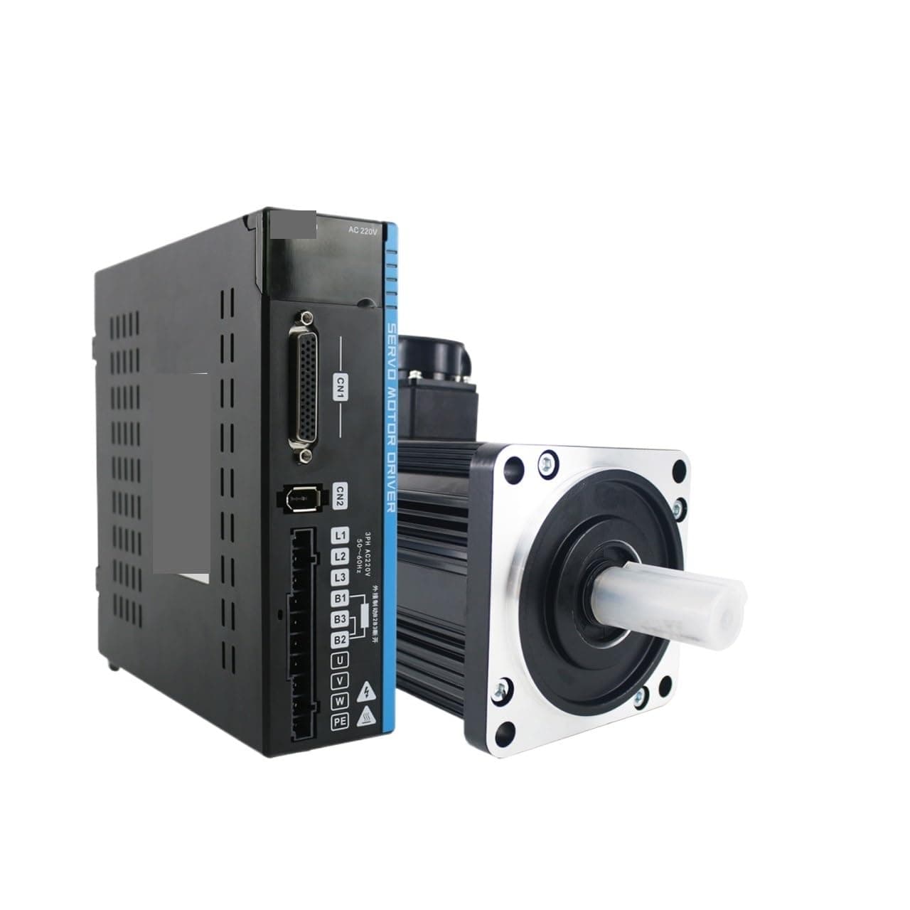 Servo Motor 1.2KW .5KW .8KW servo Driver kit 110ST 4Nm 5Nm 6Nm 3000rpm 220v ac(1.2KW 17b Increment)