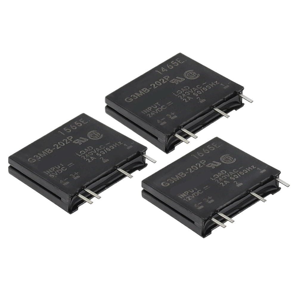 Solid State Relay G3MB-202P DC-AC PCB SSR in 5VDC,Out 240V AC 2A 10Pcs(12V)