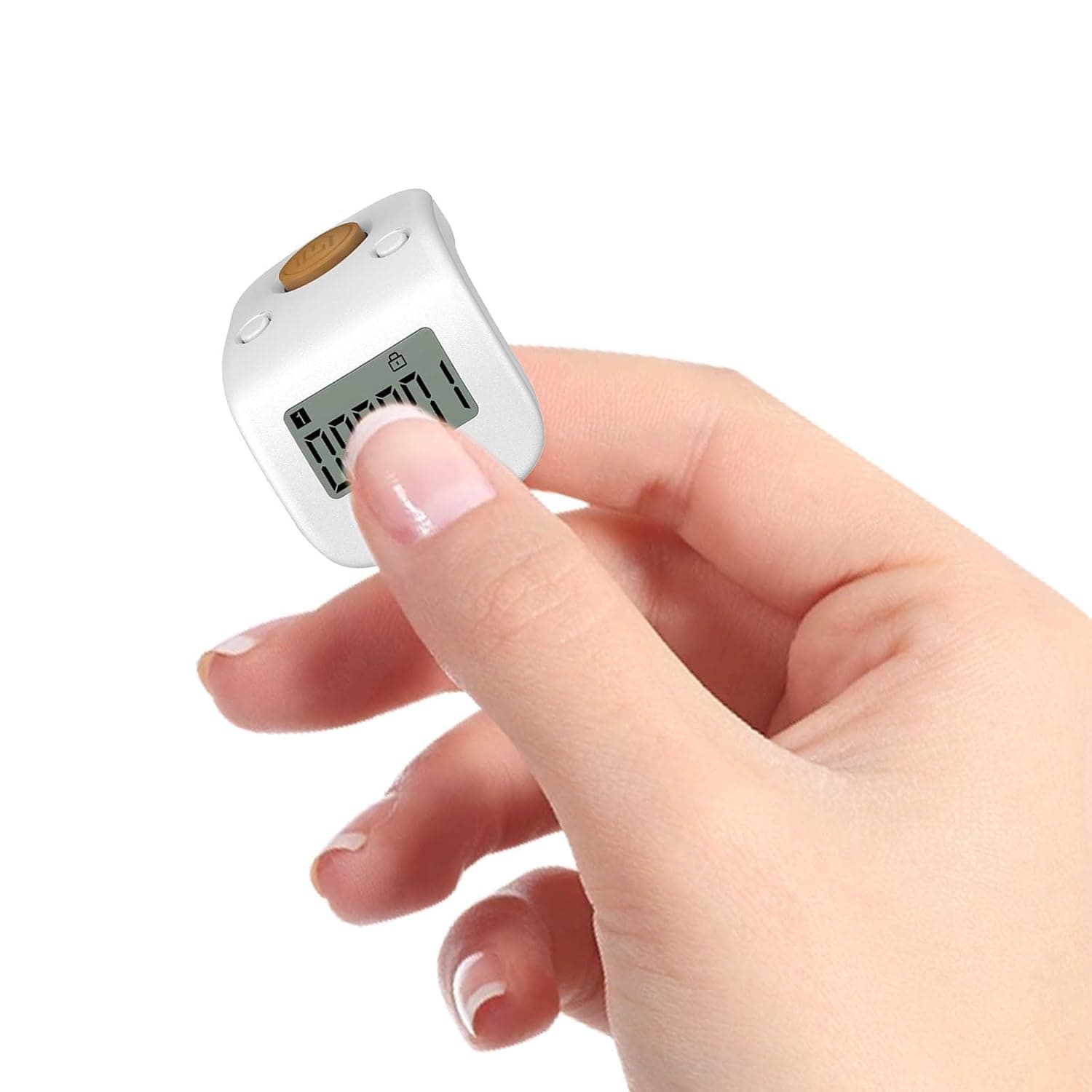 Electronic Silent Finger Counter with Ring, Rechargeable Digital