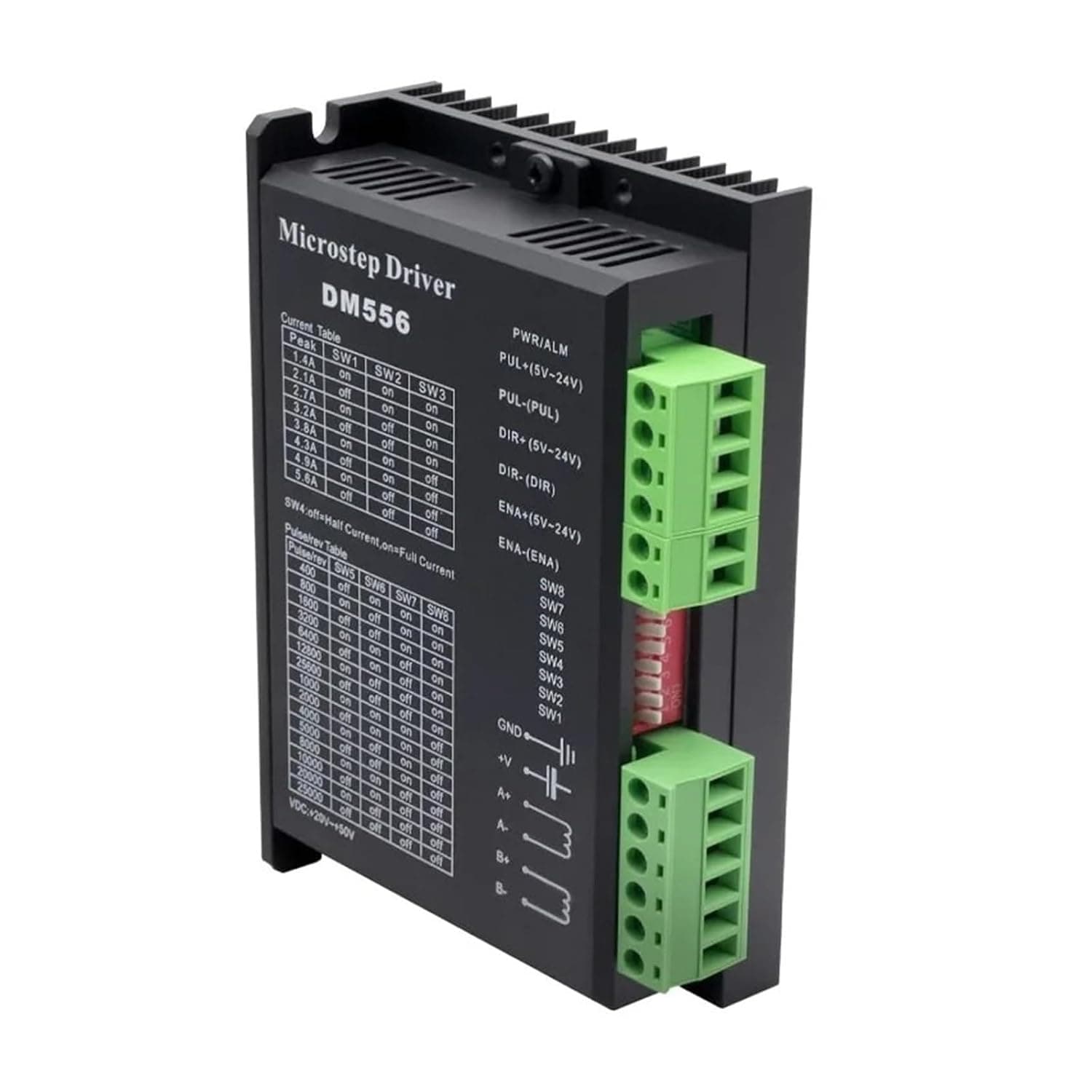 CNC Digital Stepper Driver DM556 Stepper Motor Controller Driver 5.6A 128 Subdivision for Nema 23 Nema34 Stepper Motor 